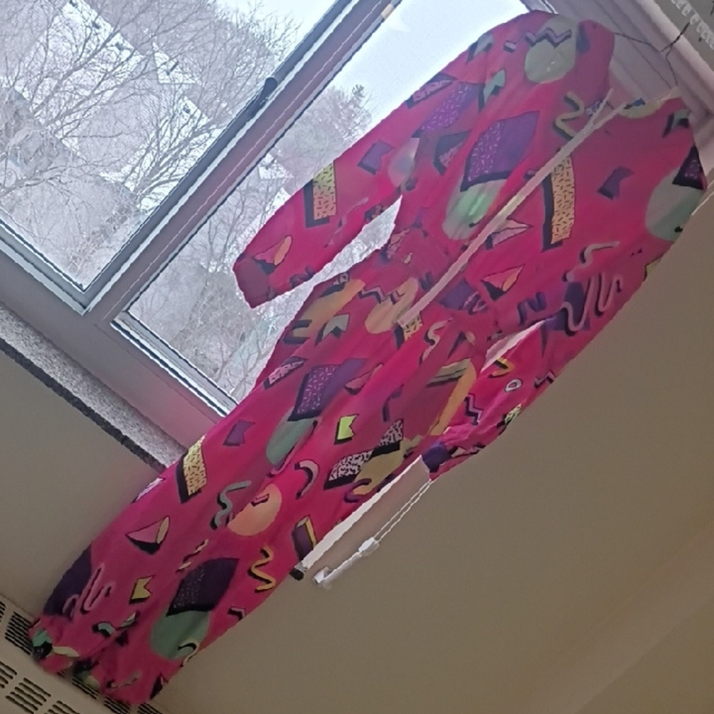 VTG 🩷Colorful Geometric Jumpsuit - Picture 1 of 6